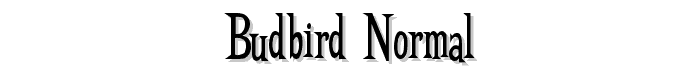 BudBird Normal font